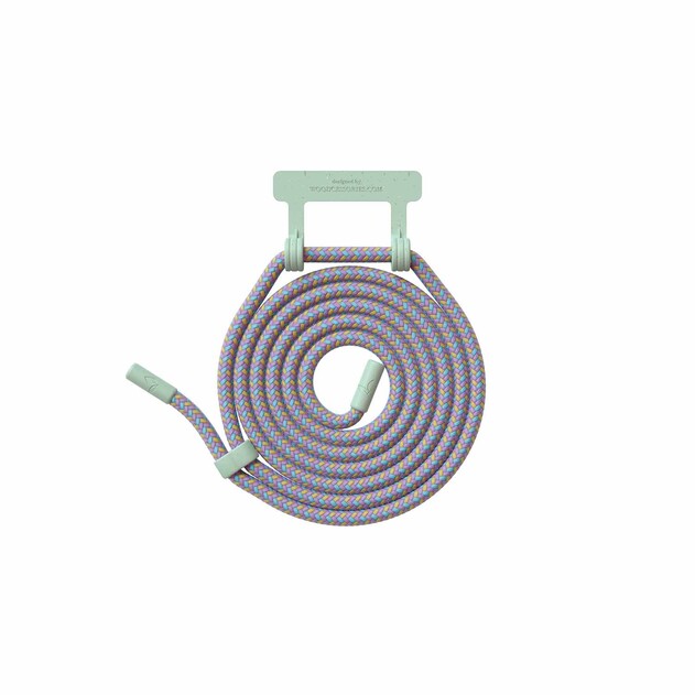 Sie sehen das Produktbild 01 von Woodcessories Lanyard für Change Case, mint/lila> Woodcessories Lanyard für Change Case, mint/lila>