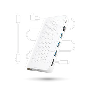 Twelve South StayGo USB-C Hub, weiss