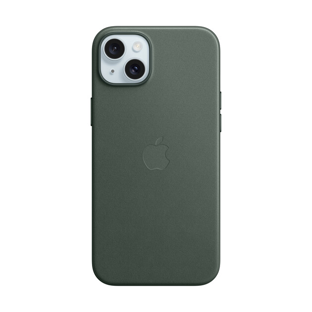 Apple iPhone 15 Plus Feingewebe Case mit MagSafe, immergrün