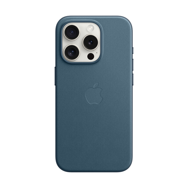 Apple iPhone 15 Pro Max Feingewebe Case mit MagSafe, pazifikblau