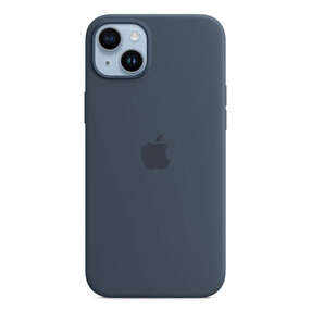 Apple iPhone 14 Silikon Case mit MagSafe, sturmblau