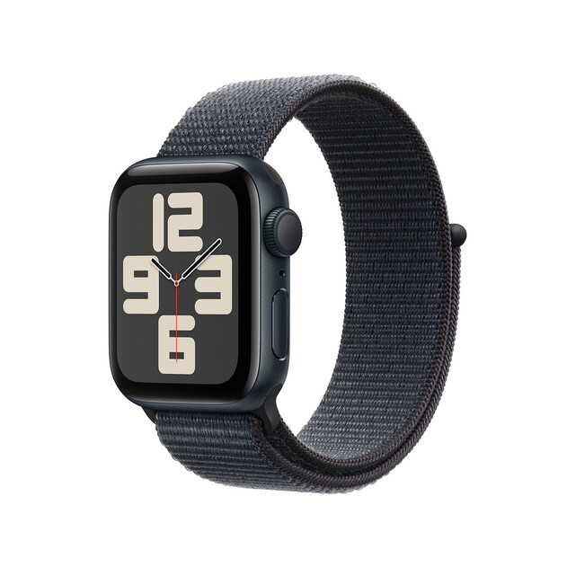 Apple Watch SE GPS, Aluminium mitternacht, 40mm mit Sport Loop, tinte