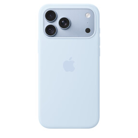 iPhone 18 Pro Max Silikon Case mit MagSafe - Klarblau